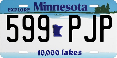 MN license plate 599PJP