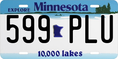 MN license plate 599PLU