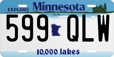MN license plate 599QLW