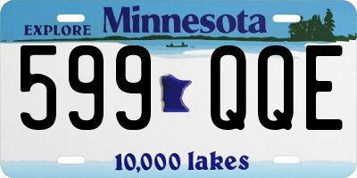 MN license plate 599QQE