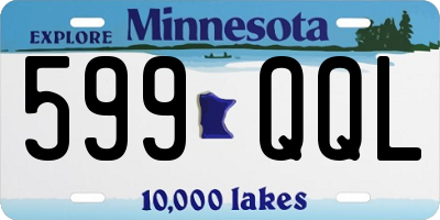 MN license plate 599QQL