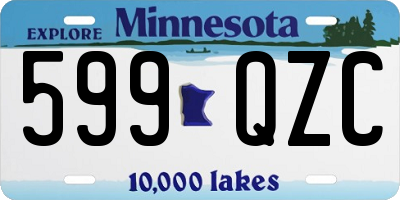 MN license plate 599QZC