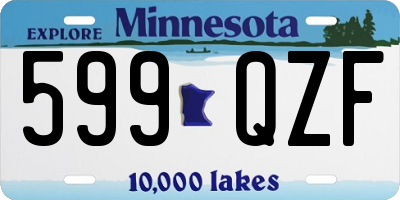 MN license plate 599QZF