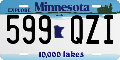 MN license plate 599QZI