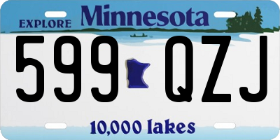 MN license plate 599QZJ
