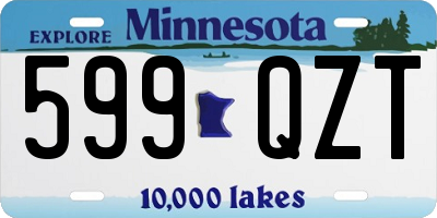 MN license plate 599QZT