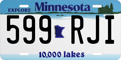 MN license plate 599RJI