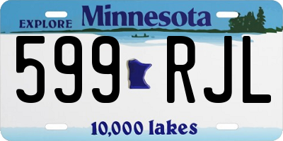 MN license plate 599RJL