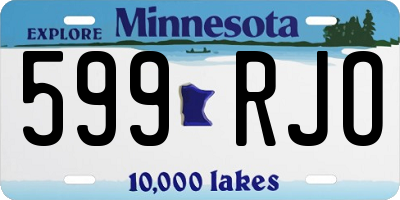 MN license plate 599RJO