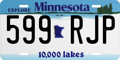 MN license plate 599RJP