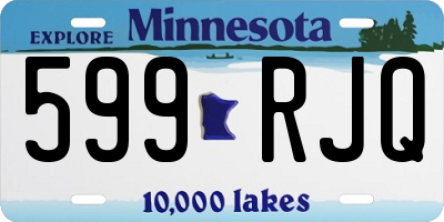 MN license plate 599RJQ