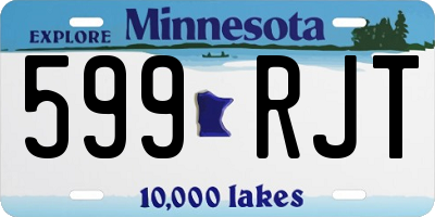 MN license plate 599RJT