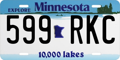MN license plate 599RKC