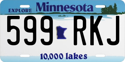 MN license plate 599RKJ