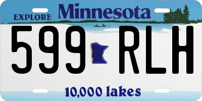 MN license plate 599RLH