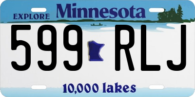 MN license plate 599RLJ