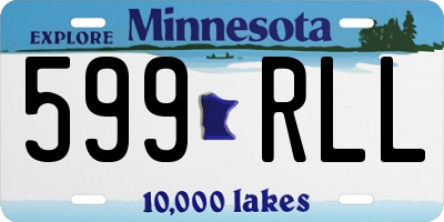 MN license plate 599RLL