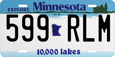 MN license plate 599RLM