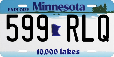 MN license plate 599RLQ