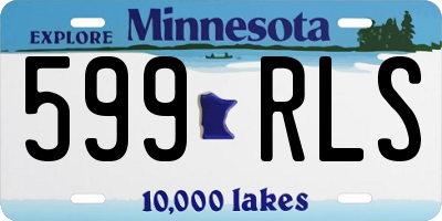 MN license plate 599RLS