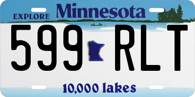 MN license plate 599RLT