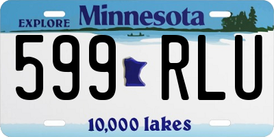 MN license plate 599RLU