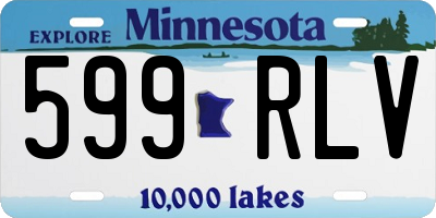 MN license plate 599RLV