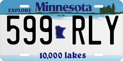 MN license plate 599RLY