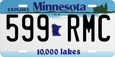 MN license plate 599RMC