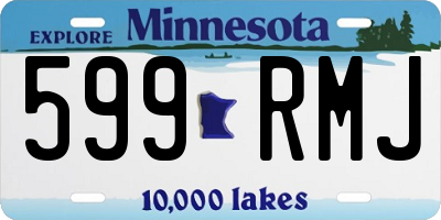 MN license plate 599RMJ