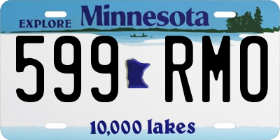 MN license plate 599RMO