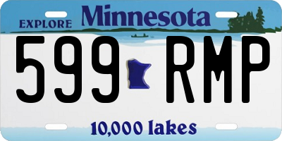 MN license plate 599RMP