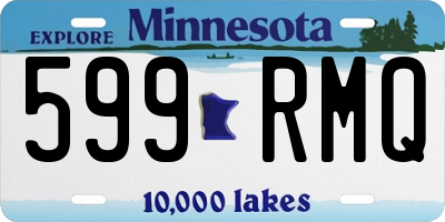 MN license plate 599RMQ