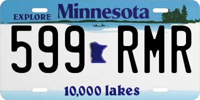 MN license plate 599RMR