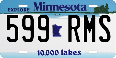 MN license plate 599RMS