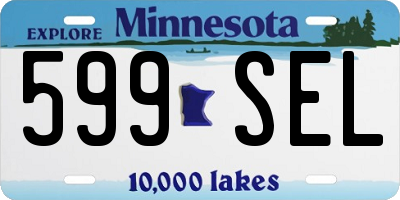 MN license plate 599SEL