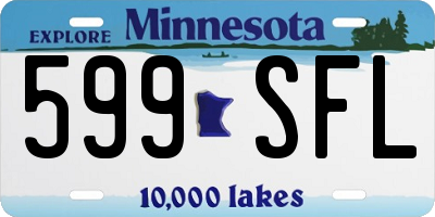 MN license plate 599SFL