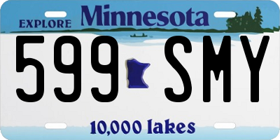 MN license plate 599SMY