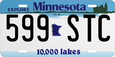 MN license plate 599STC