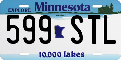 MN license plate 599STL
