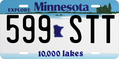 MN license plate 599STT