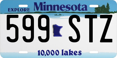 MN license plate 599STZ