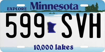 MN license plate 599SVH