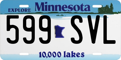 MN license plate 599SVL