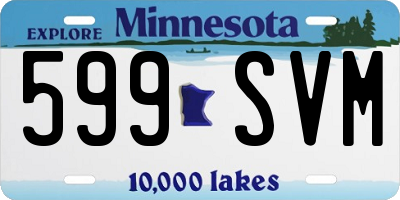 MN license plate 599SVM