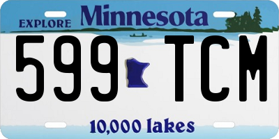 MN license plate 599TCM