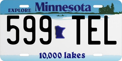 MN license plate 599TEL