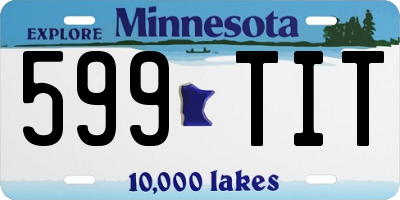MN license plate 599TIT