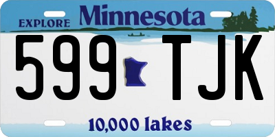 MN license plate 599TJK