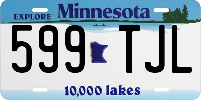 MN license plate 599TJL